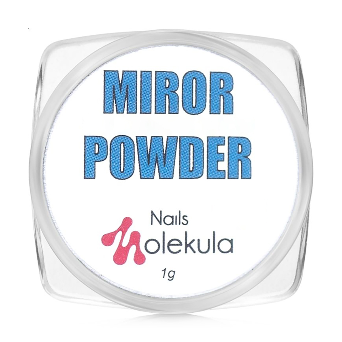 Дзеркальна пудра для нігтів Nails Molekula Professional Mirror Powder, 09 Червоний, 1 г